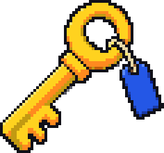 A gold key